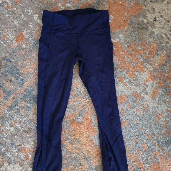 Blue Lululemon Run Swiftly Leggings Size 4 - Picture 2 of 2